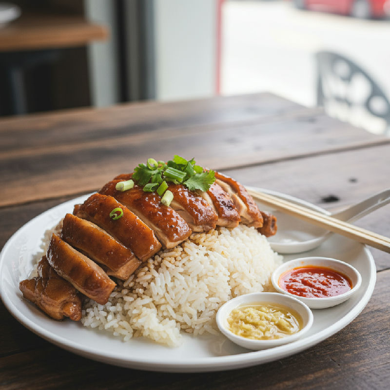 Soy Sauce Chicken Rice