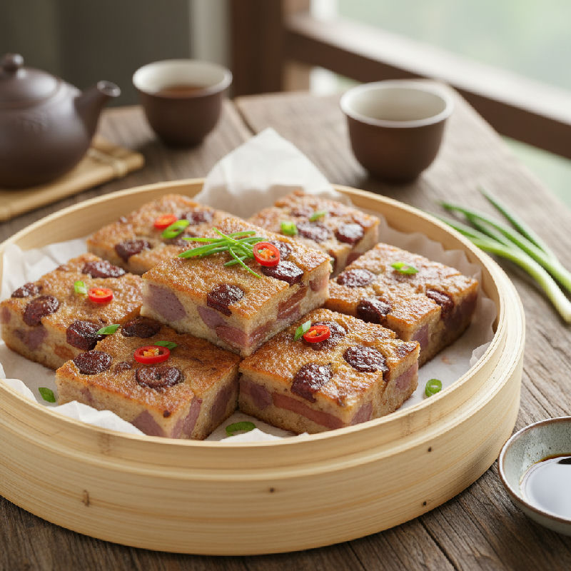 Taro Cake with Cured Meats