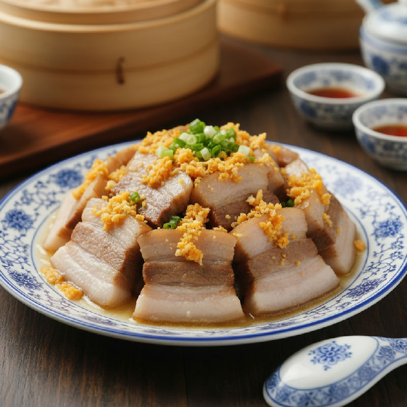 Steamed Pork Belly with Salted Egg Yolk