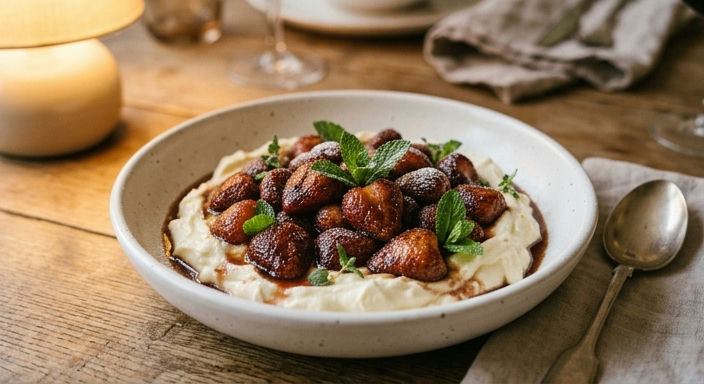 Roasted Strawberry Mascarpone Cheese