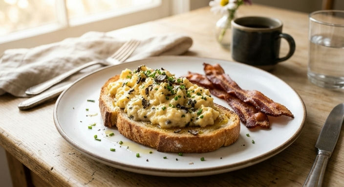 Truffle Scrambled Egg Toast