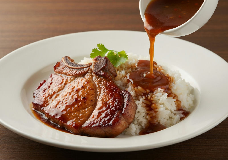 Pork Chop with Western Sauce Rice