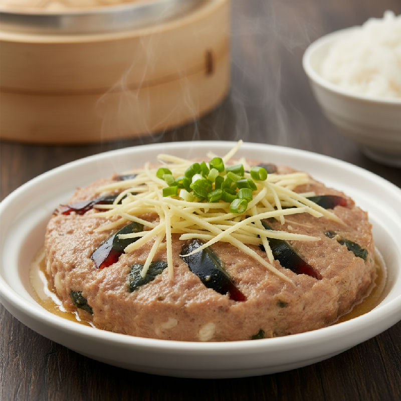 Steamed Minced Pork with Preserved Duck Egg and Ginger