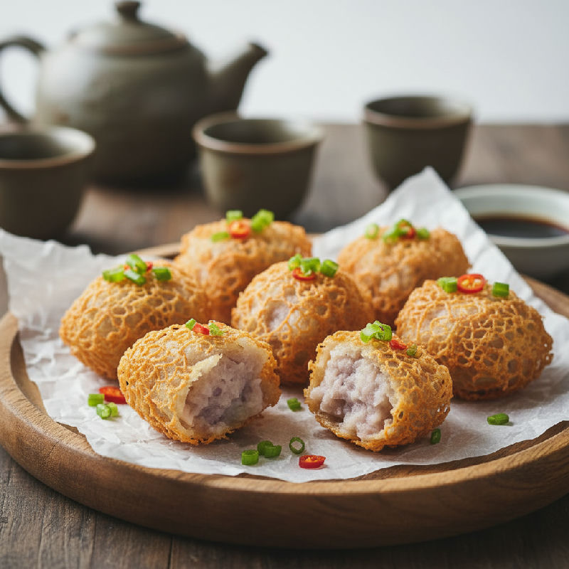 Fried Taro Dumplings (Crispy Taro Puffs)