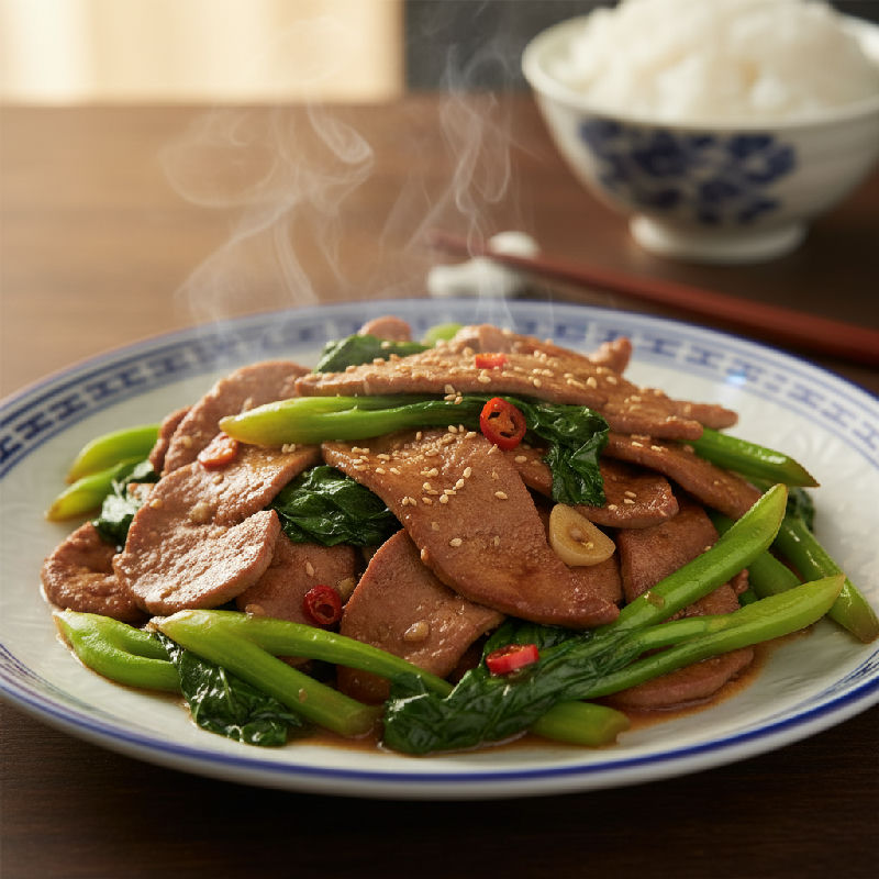 Stir-fried Pork Liver with Kailan