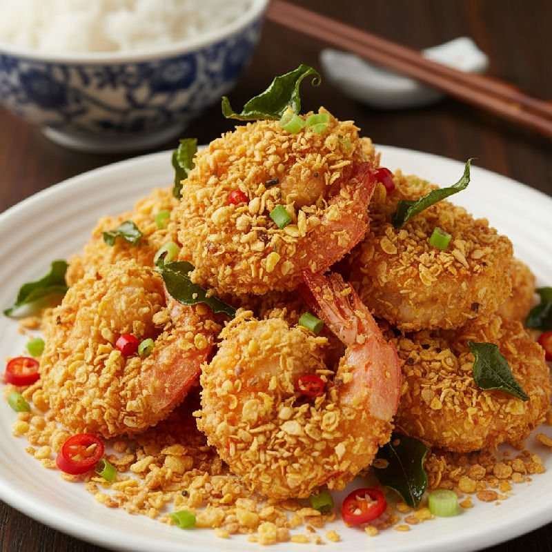 Cereal Prawns