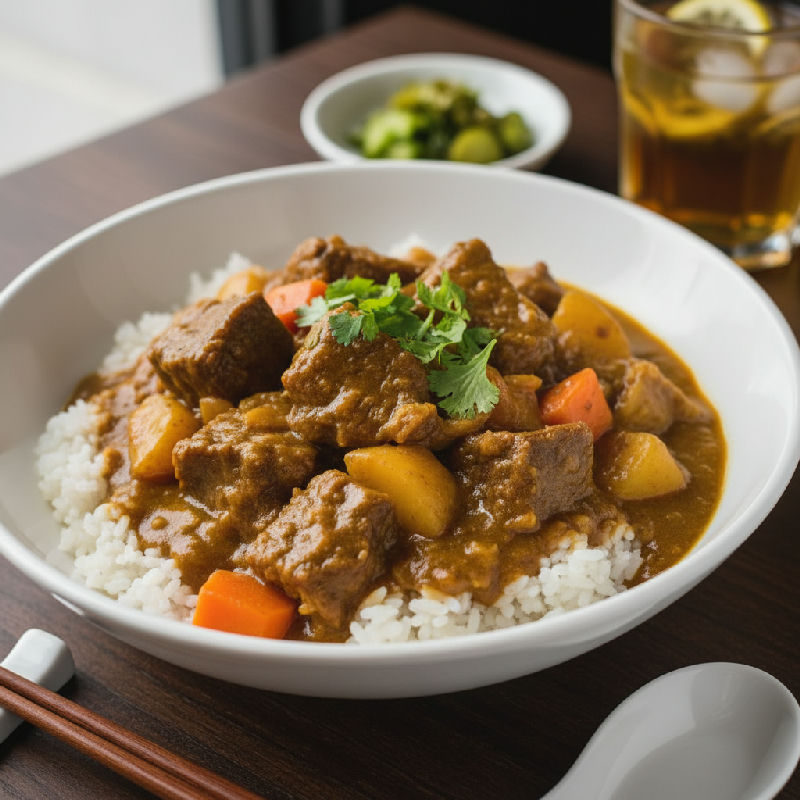 Curry Beef Brisket Rice