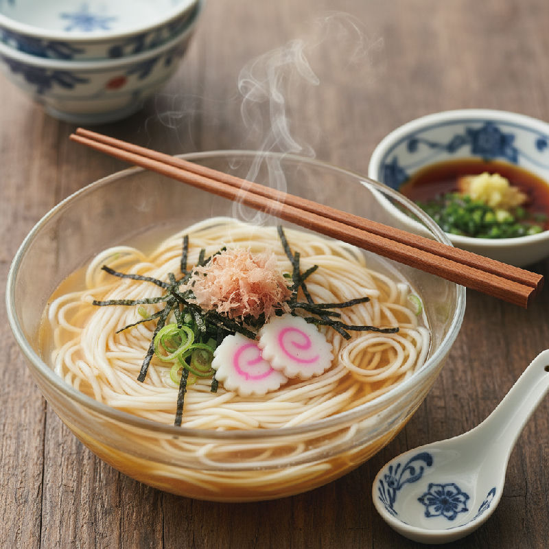 Somen Noodles with Tsuyu Dipping Sauce