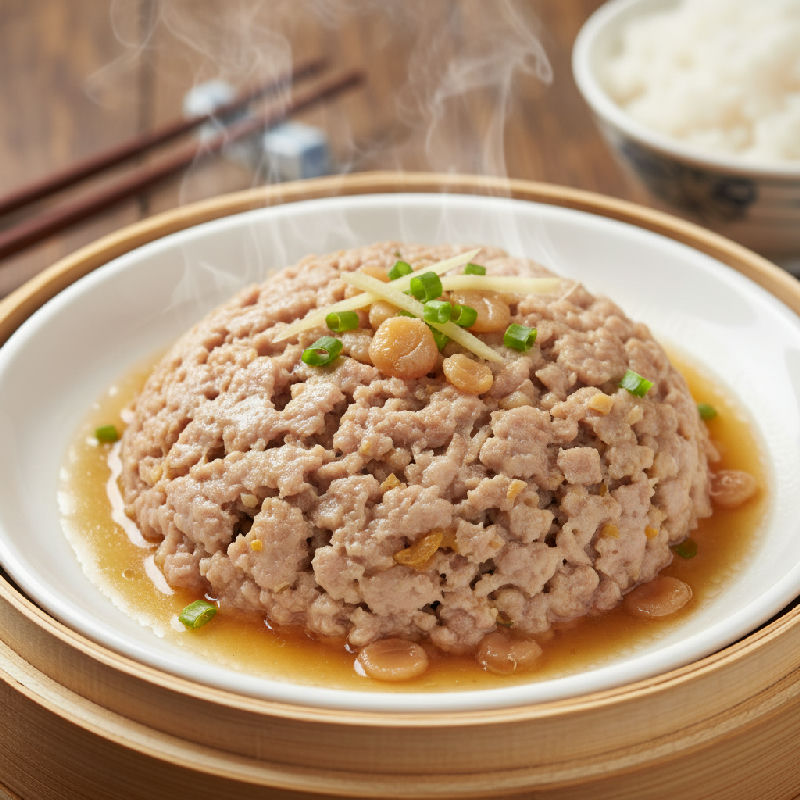 Steamed Minced Pork with Dried Scallops