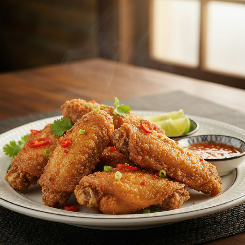 Deep-fried Prawn Paste Chicken Wings