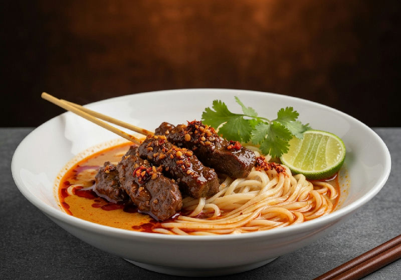 Satay Beef Noodle Soup