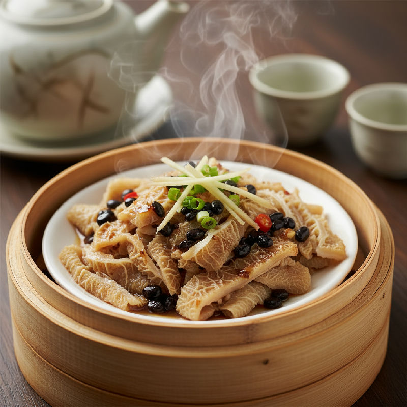 Steamed Beef Tripe with Black Bean Sauce