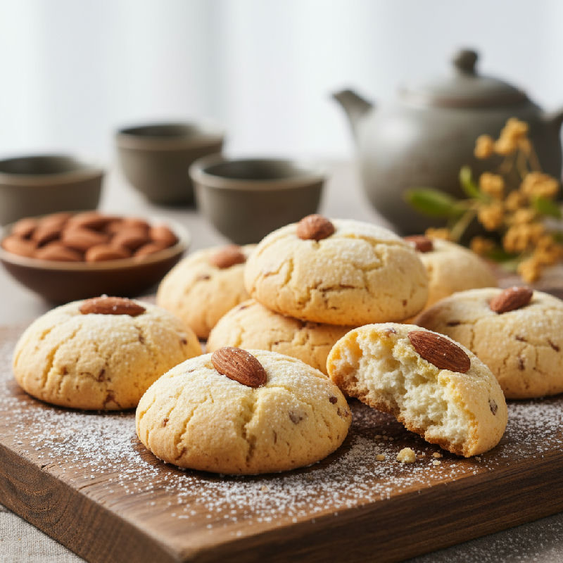 Egg White Almond Cookies
