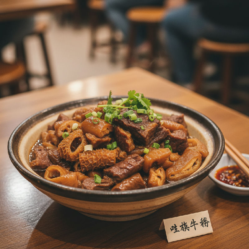 Braised Beef Offal with Chu Hou Sauce