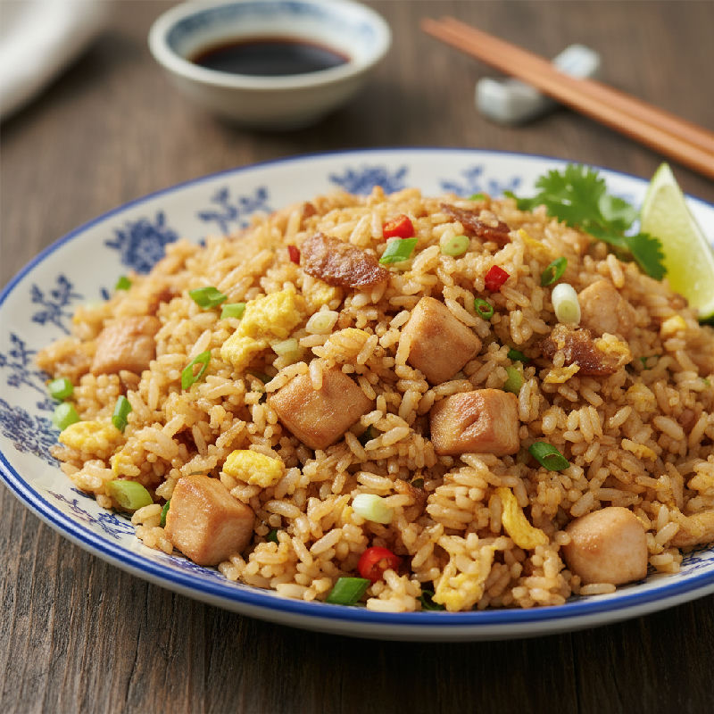 Salted Fish and Chicken Fried Rice