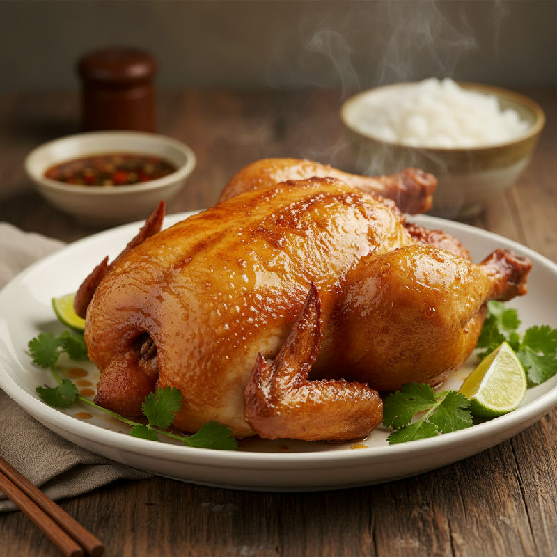 Crispy Skin Roasted Chicken (Siu Yuk Gai)
