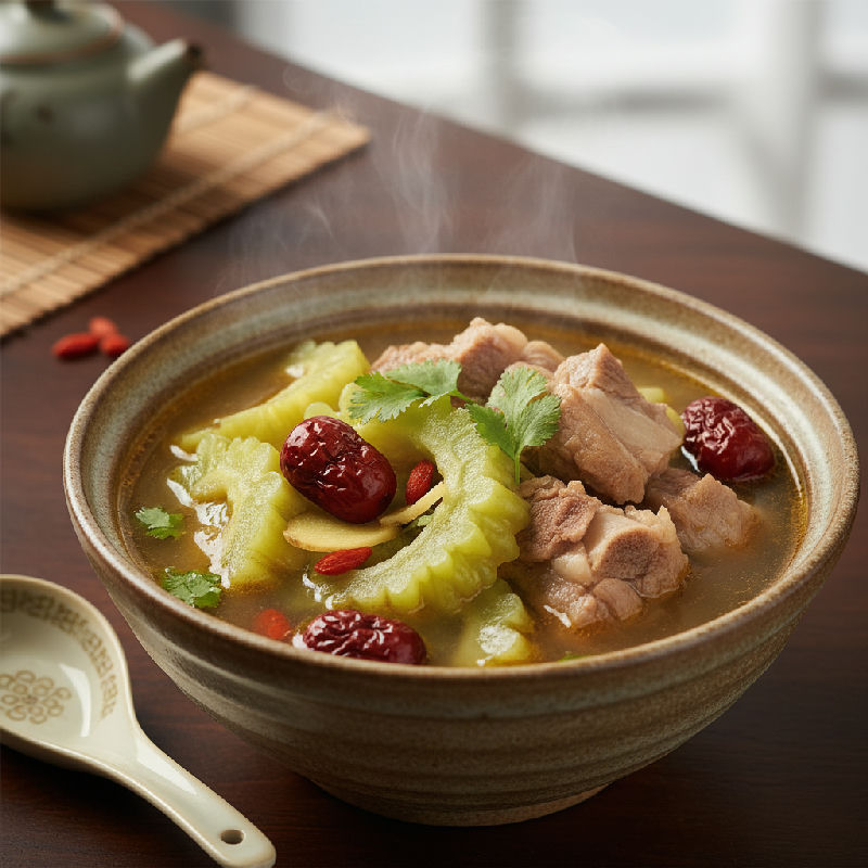 Chayote and Dried Dates Pork Bone Soup