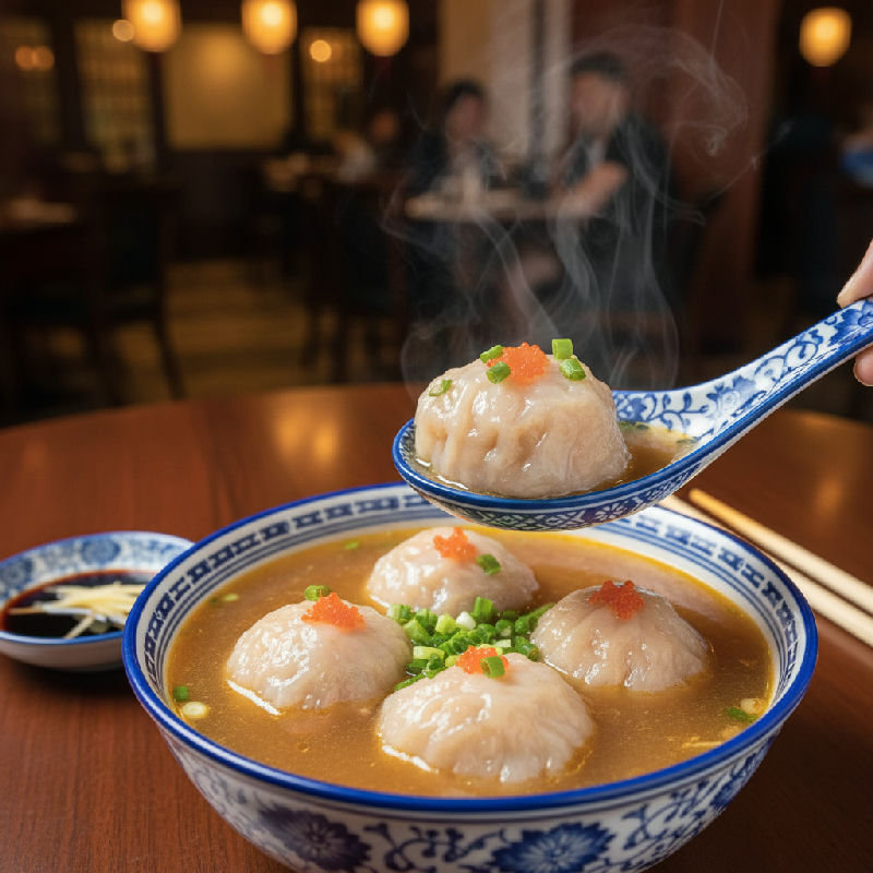 Shark Fin Soup Dumplings
