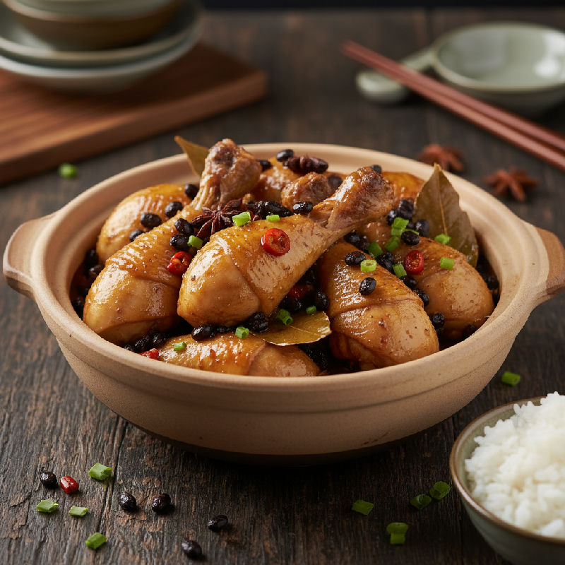 Braised Chicken Thigh with Fermented Black Bean Sauce
