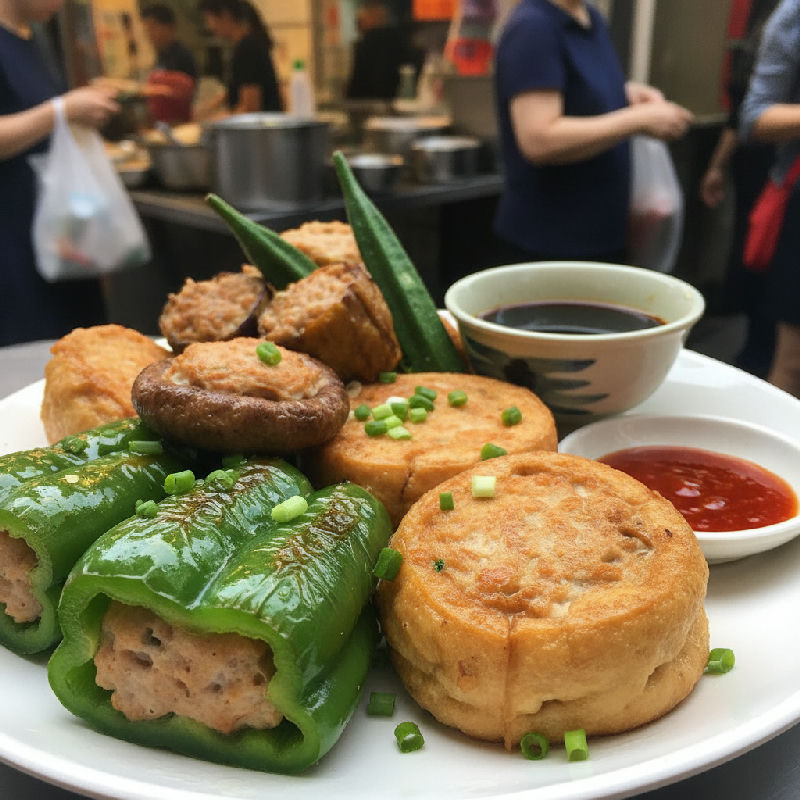 Fried Stuffed Three Treasures