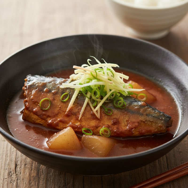 Mackerel Simmered in Miso