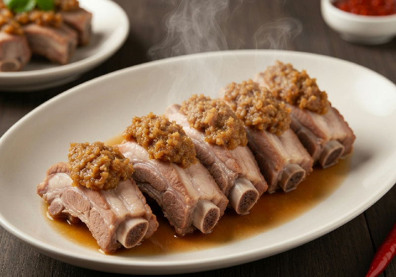 Steamed Pork Ribs with Dace Fish Paste