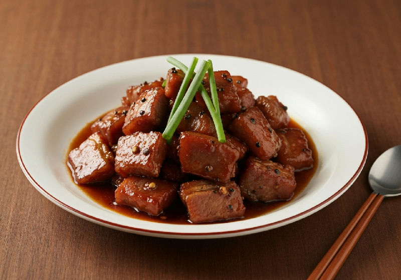 Stir-fried Pork Neck with Honey Pepper Sauce
