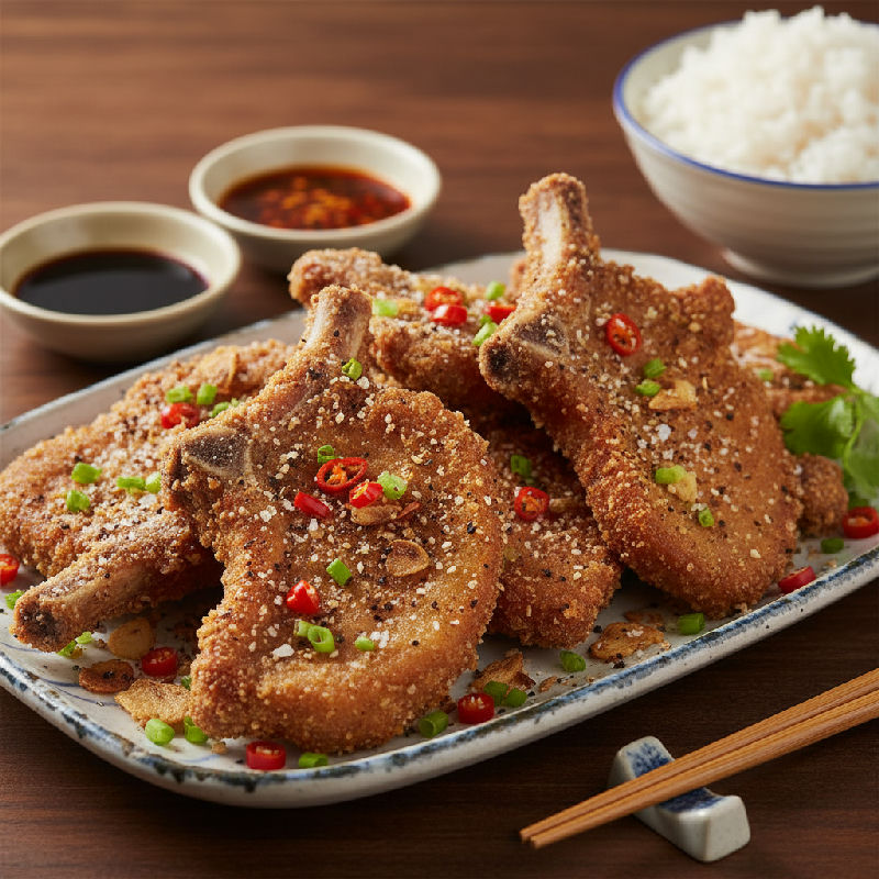 Salt and Pepper Pork Chops