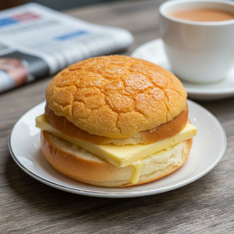 Pineapple Bun with Butter