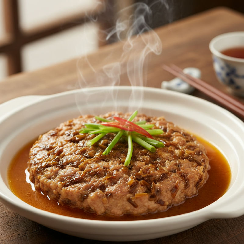 Steamed Pork Patty with Preserved Vegetables
