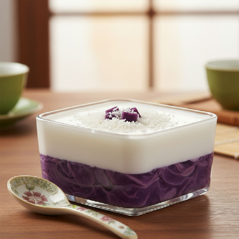 Purple Sweet Potato Coconut Milk Pudding