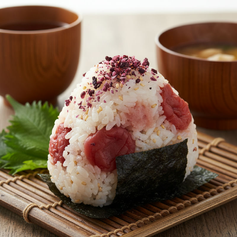 Ume Onigiri (Pickled Plum Rice Balls)