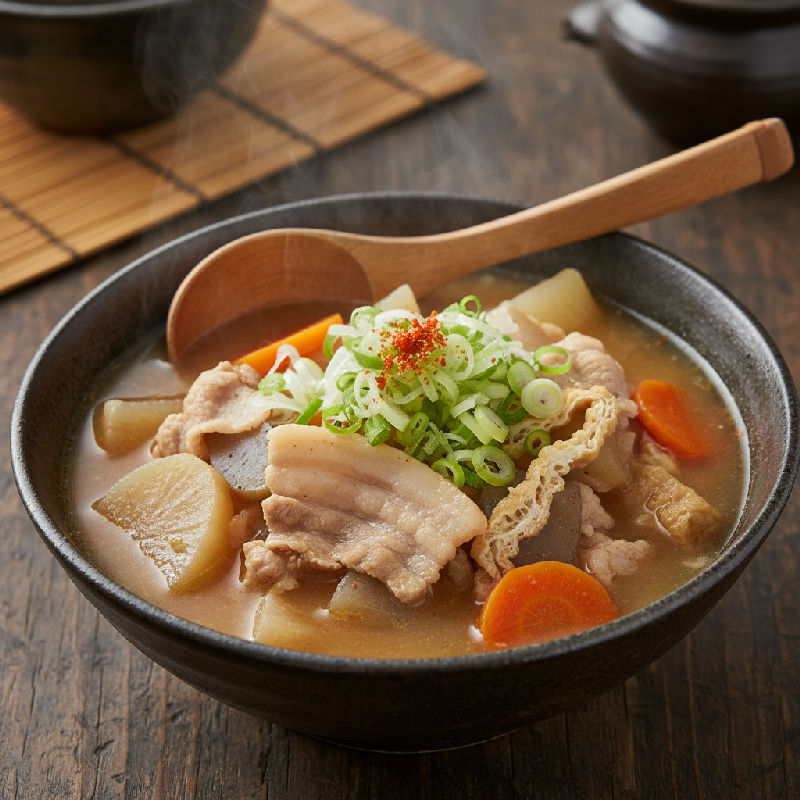 Tonjiru (Pork and Vegetable Miso Soup)