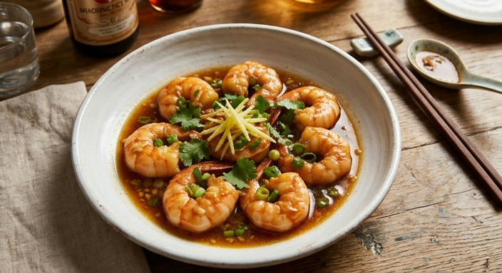Shaoxing Wine Drunken Langoustine Prawns