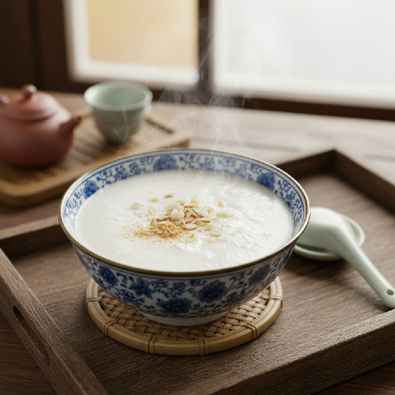 Almond Tea with Egg White
