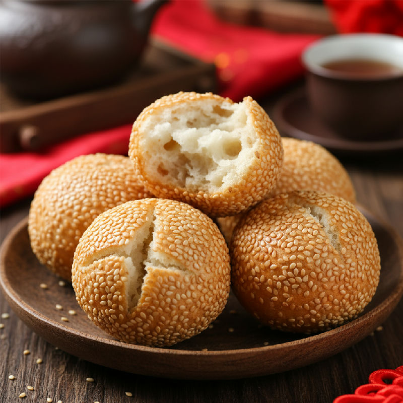 Smiling Sesame Balls