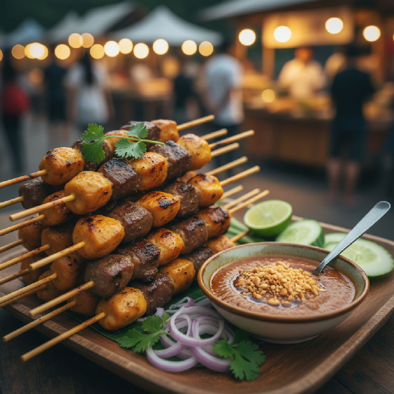 Satay with Peanut Sauce