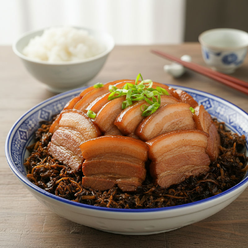 Braised Pork Belly with Preserved Vegetables