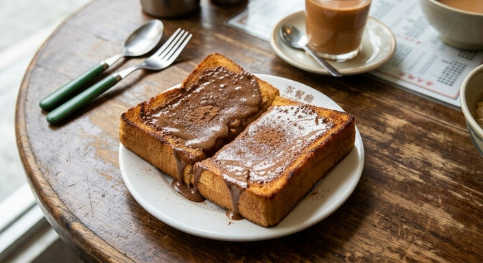 Condensed Milk Ovomaltine Toast