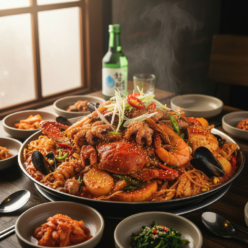 Spicy Seafood Stew (Haemul Jjim)