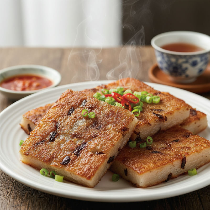 Pan-fried Preserved Radish Cake