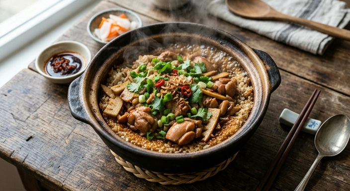 Bamboo Shoot Chicken Clay Pot Rice