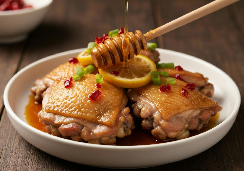 Stir-fried Chicken Thighs with Preserved Lemon and Honey