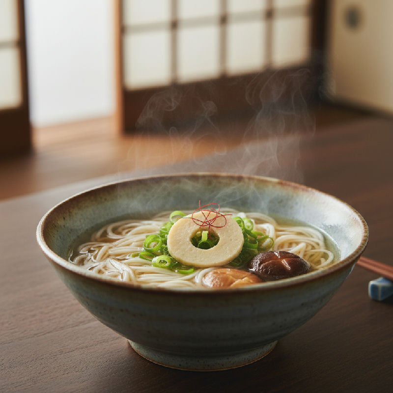 Nyumen (Japanese Warm Somen Noodles)