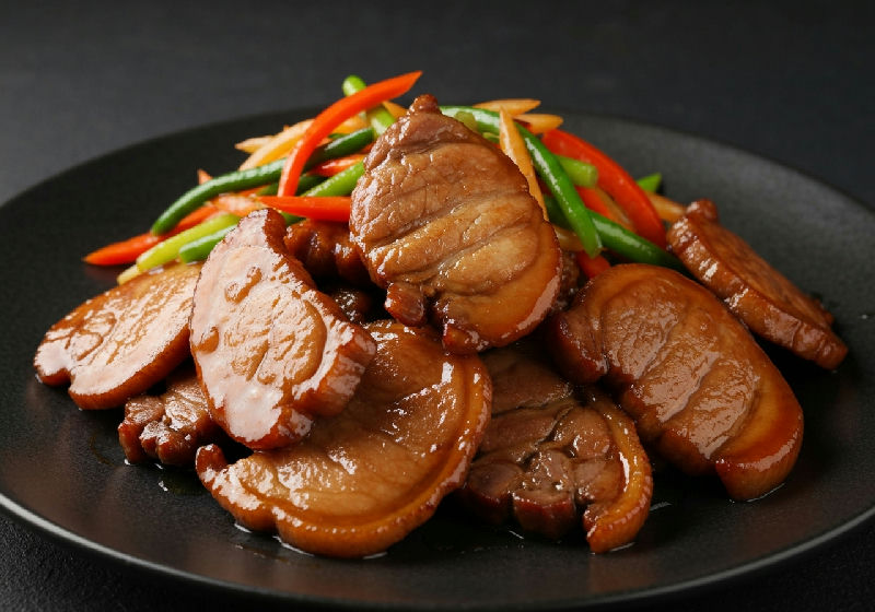 Stir-fried Pork Jowl with Honey Glaze