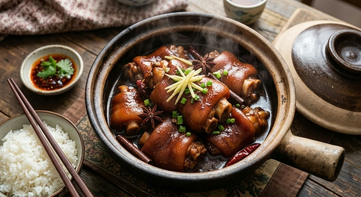 Fermented Bean Curd and Ginger Braised Pig's Trotters