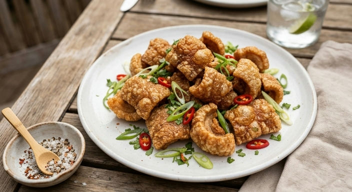 Crispy Salt-Baked Pork Skin