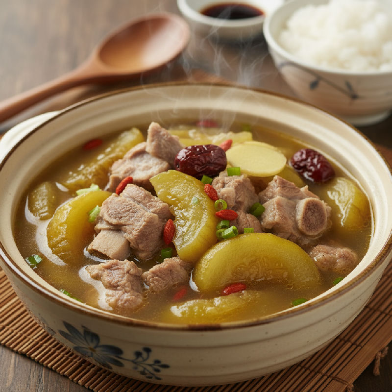 Old Cucumber and Pork Rib Soup