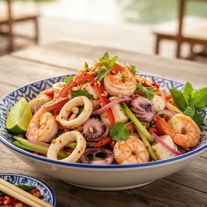 Spicy Mixed Seafood Salad