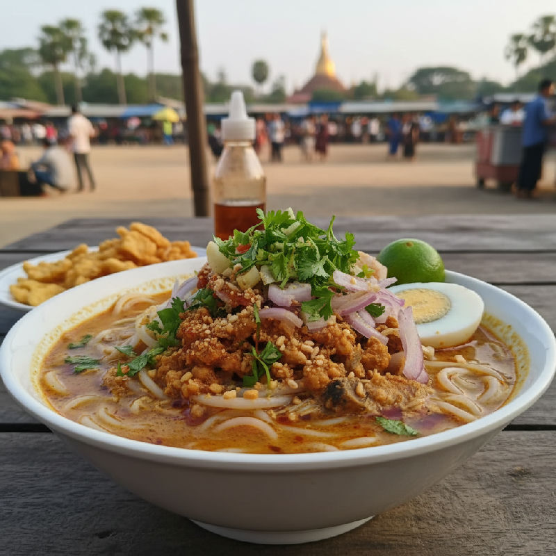 Mohinga (Burmese Fish Noodle Soup)